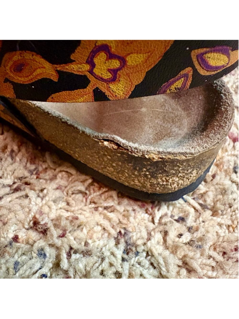 Used Birkenstock Betula sandals with floral print size 39 - Picture 4 of 6